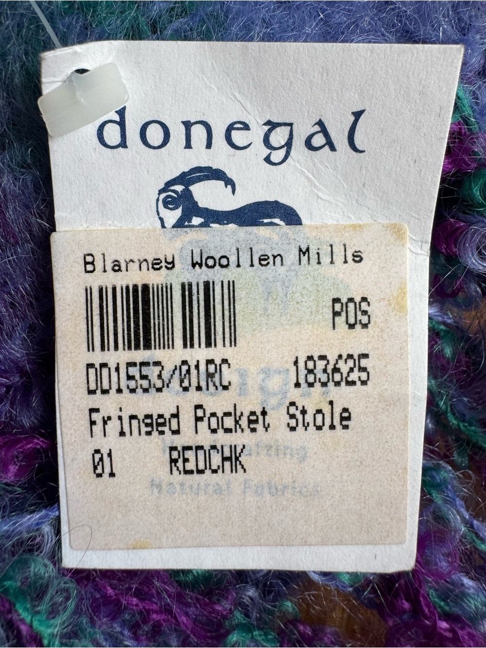 Irish mohair scarf, NEW - Picture 3 of 5